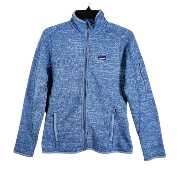 Patagonia Better Sweater Jacket Ws S Blue Heathered Zip Up Fleece Outdoor Hiking - Picture 11 of 12